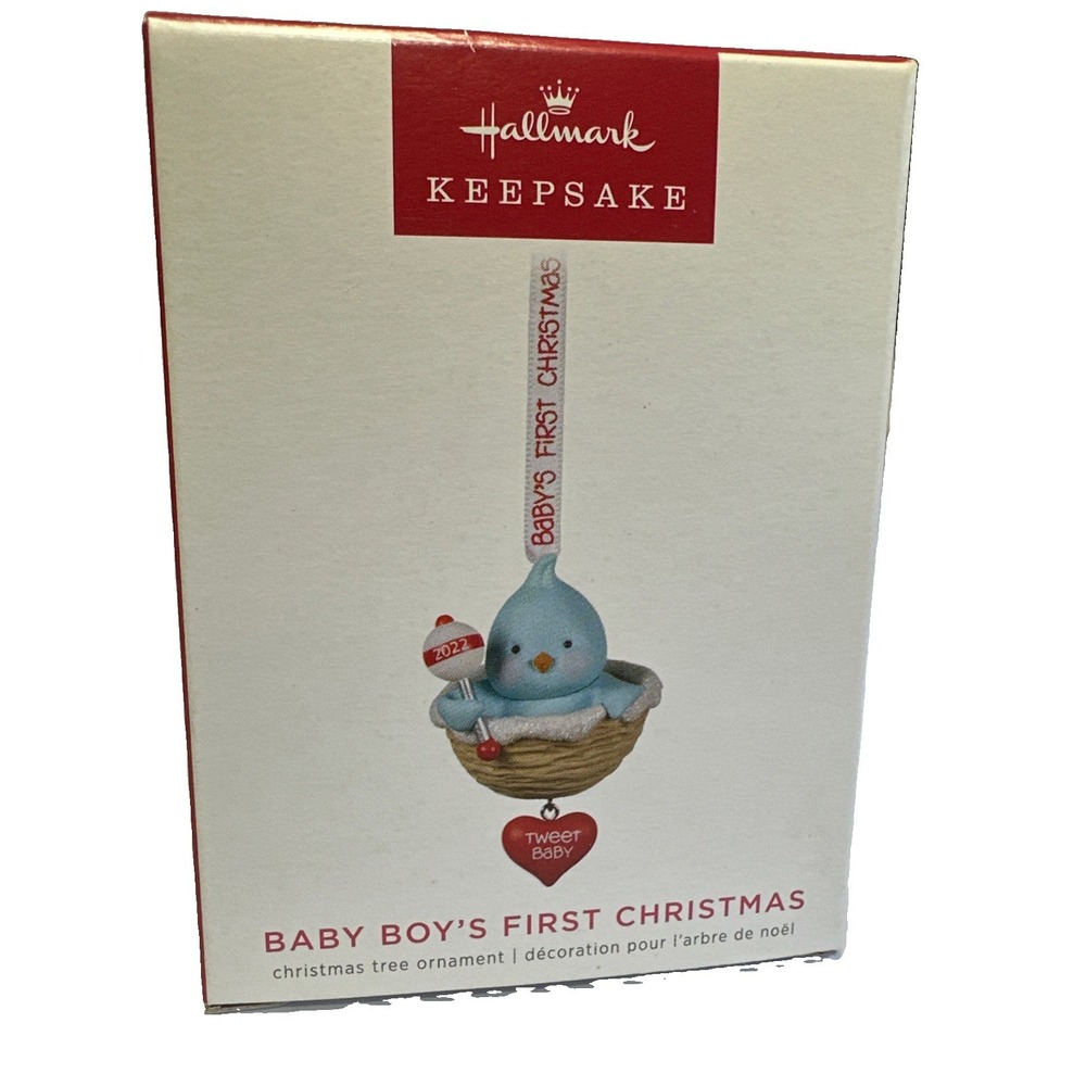 Hallmark Keepsake Ornament "Baby Boy's First Christmas" Bird 2022
